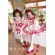 Twin Bears Take A Bite Of Cake White&Red JSK and Salopette(2nd Pre-Order/Full Payment Without Shipping)